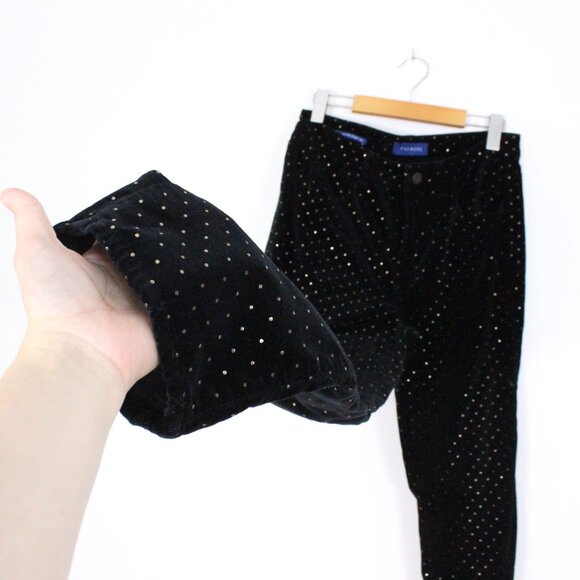 TALBOTS HIGH-RISE STRAIGHT-LEG VELVETEEN PANT - DOT - Picture 6 of 9